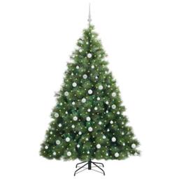 Berkfield Home Artificial Christmas Tree with 300 LEDs Green 180 cm PE & PVC - thumbnail 3