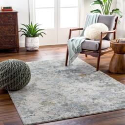 Livabliss Dresden-Vintage Green Grey Blue Yellow Traditional Boho Living Rug - Size: 200 cm x 290 cm