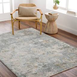 Livabliss Dresden-Vintage Green Grey Blue Yellow Traditional Boho Living Rug - Size: 200 cm x 290 cm - thumbnail 8