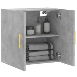 Berkfield Home Wall Cabinet Concrete Grey 60x31x60 cm Engineered Wood - Size: 60 x 31 x 60 cm - thumbnail 4