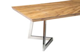 Orsina Elegant Design Coffee Table, Sculptural Base Coffee Table For Bedroom, Durable Decorative Coffee Table in Silver - thumbnail 5