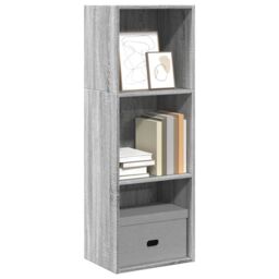Berkfield Home Bookcase Grey Sonoma 40x30x114 cm Engineered Wood - Size: 40 x 30 x 114 cm - thumbnail 1