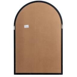 Lemon Pavilion Furniture and Decor Black Wood Arched Window Mirror - Glass - L2 x W135 x H90 cm - Black - thumbnail 5