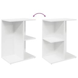 Berkfield Home Elegant Bedside Tables 2 pcs White 46.5x29x61 cm Engineered Wood - thumbnail 8