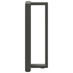 Berkfield Home Console Table Legs T-Shaped¬†2 pcs Anthracite 25x28x(72-73) cm Steel in Black - thumbnail 5