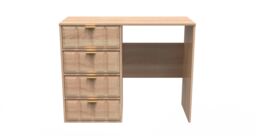 Ready Assembled 2 U Metro 4 Drawer Vanity (Ready Assembled) in Light Oak - Size: Medium - thumbnail 3