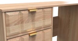 Ready Assembled 2 U Metro 4 Drawer Vanity (Ready Assembled) in Light Oak - Size: Medium - thumbnail 9