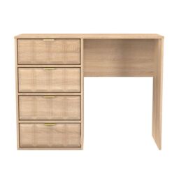 Ready Assembled 2 U Metro 4 Drawer Vanity (Ready Assembled) in Light Oak - Size: Medium - thumbnail 2