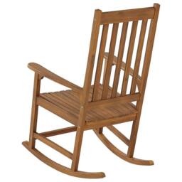 Wyld and Coco Rustic Acacia Rocking Chair Light Brown 66 x 77 x 110 cm - thumbnail 5