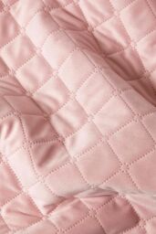 Homescapes Diamond Quilted Velvet Throw in Pink - Size: 150 cm x 200 cm - thumbnail 4