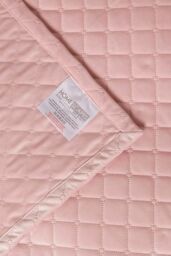 Homescapes Diamond Quilted Velvet Throw in Pink - Size: 150 cm x 200 cm - thumbnail 5