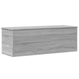 Berkfield Home Storage Box Grey Sonoma 102x35x35 cm Engineered Wood - Size: 102 x 35 x 35 cm - thumbnail 6