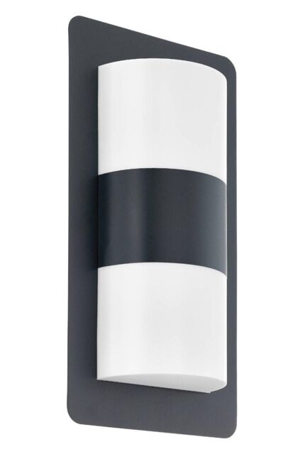 Eglo Cistierna Metal IP44 Outdoor Wall Light in Dark Grey