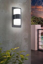 Eglo Cistierna Metal IP44 Outdoor Wall Light in Dark Grey - thumbnail 2