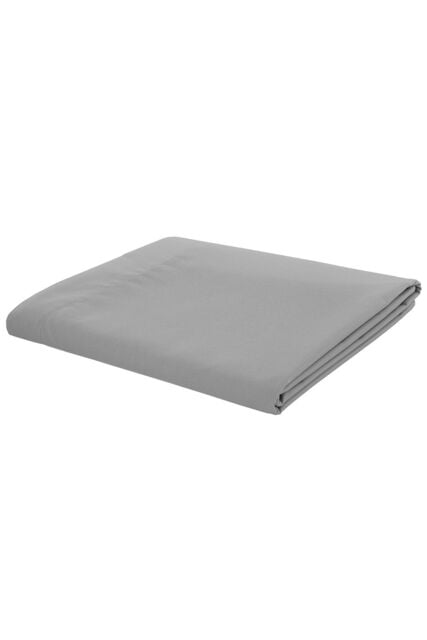 Catherine Lansfield 'Easy Iron Percale' Flat Sheets in Grey - Size: Single Flat - image 1