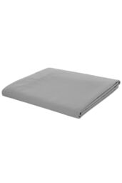 Catherine Lansfield 'Easy Iron Percale' Flat Sheets in Grey - Size: Single Flat