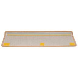 Berkfield Home Decorative Carpet Stair Treads 15 pcs 65x21x4 cm Beige - Size: Medium - thumbnail 5