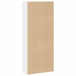 Berkfield Home Book Cabinet White 80x30x189 cm Engineered Wood - Size: 80 x 30 x 189 cm - thumbnail 6