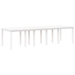Berkfield Home White 11 Piece Garden Dining Set with Cushions White Poly Rattan - thumbnail 4