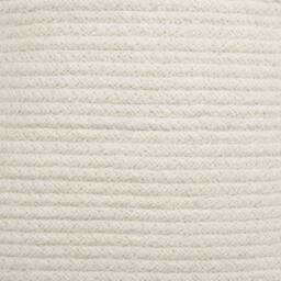 Wyld and Coco Set of 2 Cotton Storage Baskets with Lids Off-White Striped in White - Size: Medium - thumbnail 7