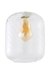 ValueLights Emery Clear Oval Swirled Glass Easy Fit Ceiling Lamp Shade - thumbnail 6