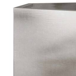 Berkfield Home Durable Garden Planter Hexagon 69x60x45 cm Stainless Steel in Silver - Size: 69 x 60 x 45 cm - thumbnail 7