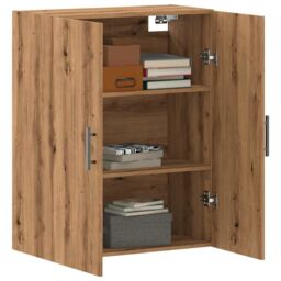 Berkfield Home Wall Mounted Cabinet Artisan Oak 69.5x34x90 cm in Brown - thumbnail 3