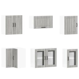 Berkfield Home 11 Piece Kitchen Cabinet Set Lucca Grey Sonoma Engineered Wood - thumbnail 5