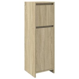 Berkfield Home Bathroom Cabinet Sonoma Oak 30x30x95 cm Engineered Wood in Brown - Size: 30 x 30 x 95 cm - thumbnail 2