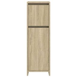 Berkfield Home Bathroom Cabinet Sonoma Oak 30x30x95 cm Engineered Wood in Brown - Size: 30 x 30 x 95 cm - thumbnail 4