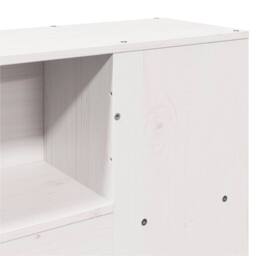 Berkfield Home Bookcase Bed without Mattress White 160x200cm Solid Wood Pine - Size: 160x200 cm - thumbnail 9