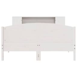 Berkfield Home Bookcase Bed without Mattress White 160x200cm Solid Wood Pine - Size: 160x200 cm - thumbnail 4