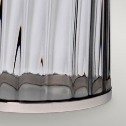 Netlighting Reno Table Lamp Metalwork Polished Nickel Smoked Glass in Grey - thumbnail 3