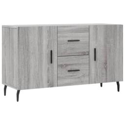 Berkfield Home Sideboard Grey Sonoma 100x36x60 cm Engineered Wood - Size: 100 x 36 x 60 cm - thumbnail 1