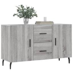 Berkfield Home Sideboard Grey Sonoma 100x36x60 cm Engineered Wood - Size: 100 x 36 x 60 cm - thumbnail 3