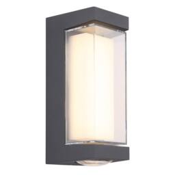 Netlighting Plixon Outdoor Modern Wall Lamp Anthracite Matt IP54 LED 3000K in Grey - thumbnail 1