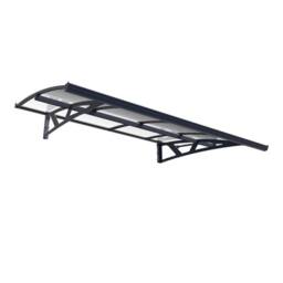 Palram Patio Cover Amsterdam Door Awning Canopy 2230 Clear - L223.5 cm - Grey