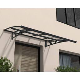 Palram Patio Cover Amsterdam Door Awning Canopy 2230 Clear - L223.5 cm - Grey - thumbnail 2
