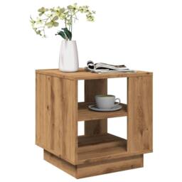 Berkfield Home Coffee Table Artisan Oak 40x40x43 cm Engineered Wood in Brown - Size: 40 x 40 x 43 cm - thumbnail 1