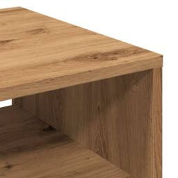 Berkfield Home Coffee Table Artisan Oak 40x40x43 cm Engineered Wood in Brown - Size: 40 x 40 x 43 cm - thumbnail 7