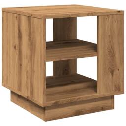 Berkfield Home Coffee Table Artisan Oak 40x40x43 cm Engineered Wood in Brown - Size: 40 x 40 x 43 cm - thumbnail 2