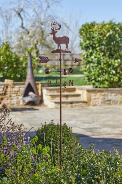 mysmartbuy Stag WindVane - 170 cm Outdoor Wind Spinner with Stag Design & Copper Styling in Bronze - image 1