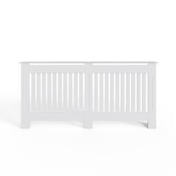 FWStyle Vertical Slat X-Large White Radiator Cover (H) 82.3 (W) 172cm (D) 19cm - thumbnail 3