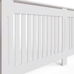 FWStyle Vertical Slat X-Large White Radiator Cover (H) 82.3 (W) 172cm (D) 19cm - thumbnail 4