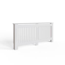 FWStyle Vertical Slat X-Large White Radiator Cover (H) 82.3 (W) 172cm (D) 19cm - thumbnail 2