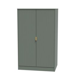 Ready Assembled 2 U Denver 2 Door Midi Wardrobe (Ready Assembled) in Pale Green - thumbnail 3