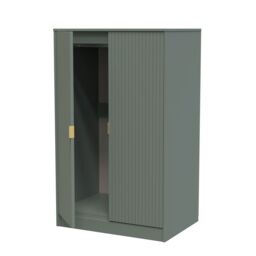 Ready Assembled 2 U Denver 2 Door Midi Wardrobe (Ready Assembled) in Pale Green - thumbnail 5
