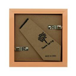 "Nicola Spring 3D Box Photo Frames - 4 x 4"" with 2 x 2"" Mount - Ivory Mount - Pack of 2 in Dark Brown" - thumbnail 5