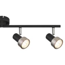 Netlighting Mason Ceiling Spotlight Bar Matt Black Silver 4x GU10 - thumbnail 5