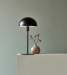 Nordlux Modern Indoor Table Lamp Black Metal E14 Dome Shade - Mains Powered, IP20 - thumbnail 3